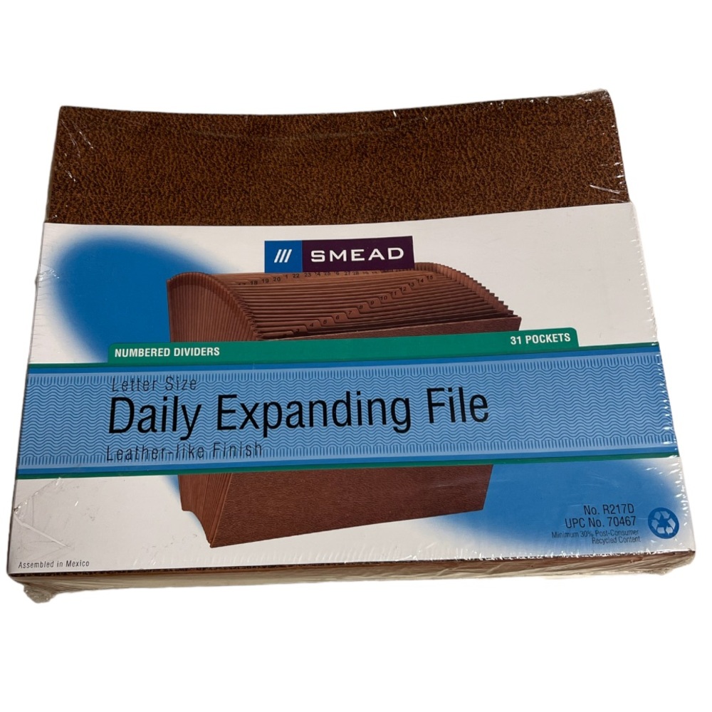 Smead Daily Expanding File 31 Pockets Letter Size R217D UPC 70467